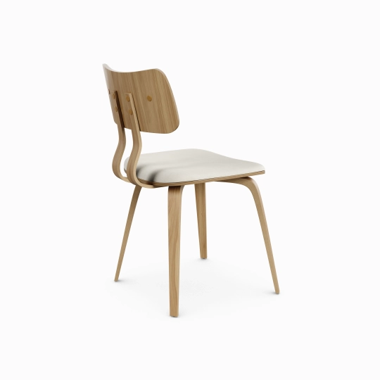 Zaki Dining Chair - Beige & Oak | Hoft Home