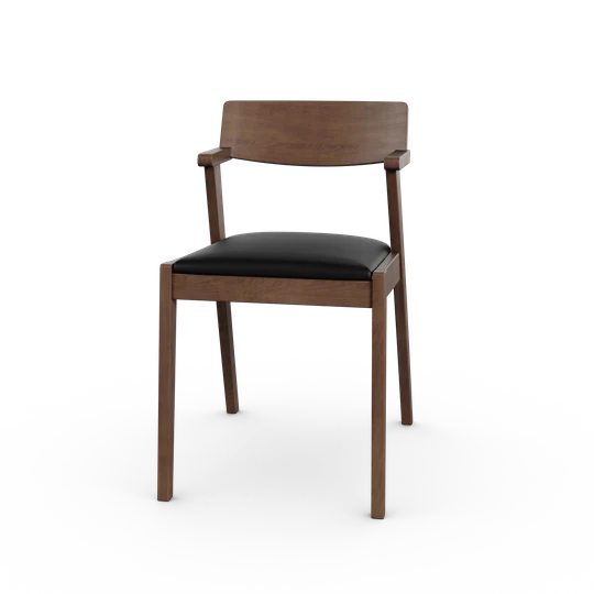 Zola Dining Chair - Black & Walnut | Hoft Home