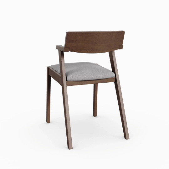 Zola Dining Chair - Light Grey & Walnut | Hoft Home