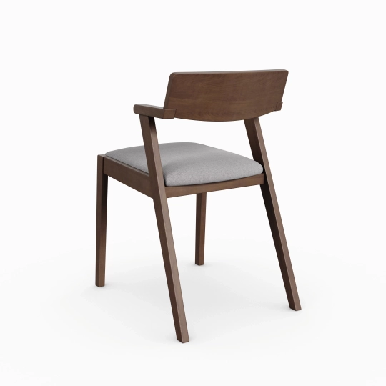 Zola Dining Chair - Light Grey & Walnut | Hoft Home