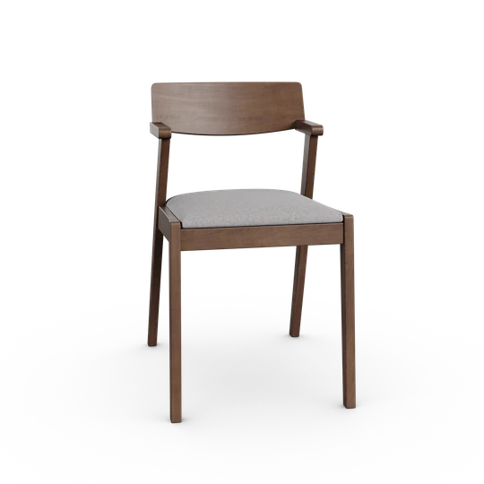 Zola Dining Chair - Light Grey & Walnut | Hoft Home