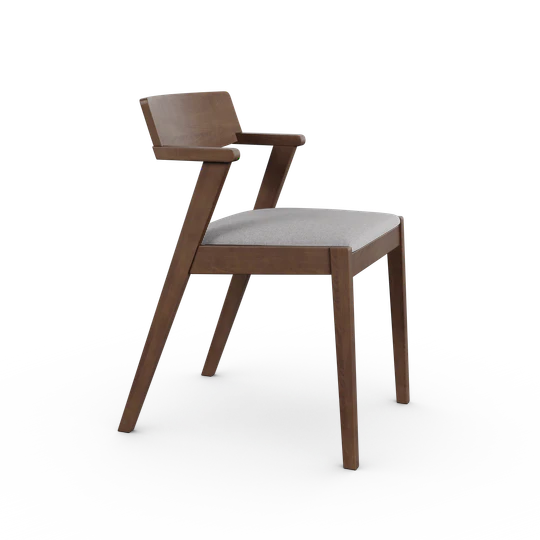 Zola Dining Chair - Light Grey & Walnut | Hoft Home